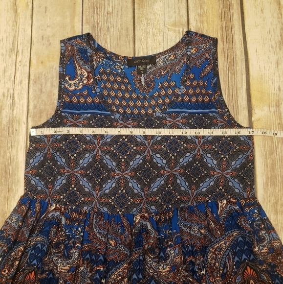 Karen Kane Boho Sleeveless Tunic Blouse Size S - Picture 7 of 9
